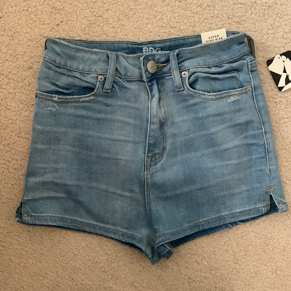Super high waisted BDG denim shorts
